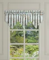 J Queen New York Prestige Window Ascot Valance, 40" X 21" In Blue