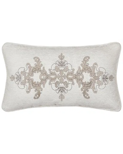 J Queen New York J. Queen New York Queensbury Boudoir Decorative Throw Pillow In White