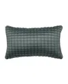 J Queen New York Renata Boudoir Decorative Pillow, 12" X 20" In Blue