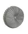 J Queen New York Renata Tufted Round Decorative Pillow, 15" X 15" In Gray