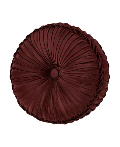 J Queen New York Renzo Tufted Decorative Pillow, 15" Round
