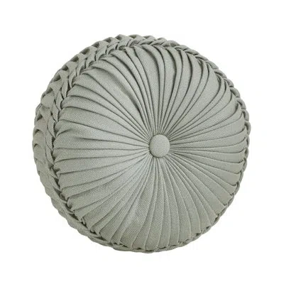 J Queen New York Rita Tufted Round Decorative Throw Pillow In Green