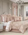 J Queen New York Rosewater 4-pc. Comforter Set, Queen In Blush