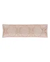 J Queen New York Rosewater Bolster Decorative Pillow, 15" X 52" In Blush