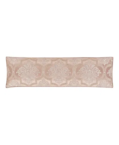 J Queen New York Rosewater Bolster Decorative Pillow, 15" X 52" In Blush