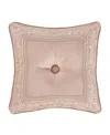 J Queen New York Rosewater Decorative Pillow, 18" X 18" In Blush