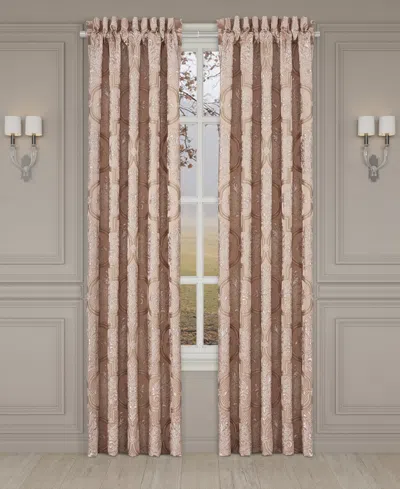J Queen New York Rosewater Window Panel Pair, 50" X 95" In Blush