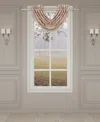 J Queen New York Rosewater Window Waterfall Valance, 33" X 43" In Blush