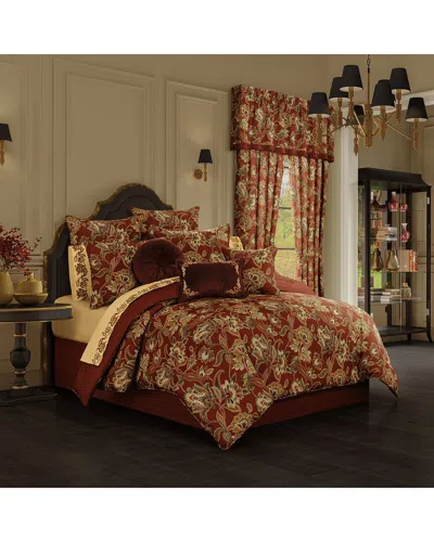 J Queen New York J. Queen New York Royal Court Montecito Comforter Set In Red