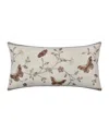 J Queen New York Santa Rosa Boudoir Decorative Pillow, 11" X 21" In Linen