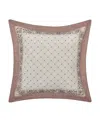 J Queen New York Santa Rosa Decorative Pillow, 18" X 18" In Linen