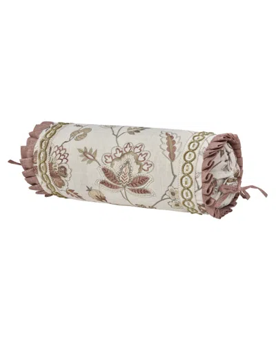 J Queen New York Santa Rosa Neckroll Pillow, 7" X 17" In Linen