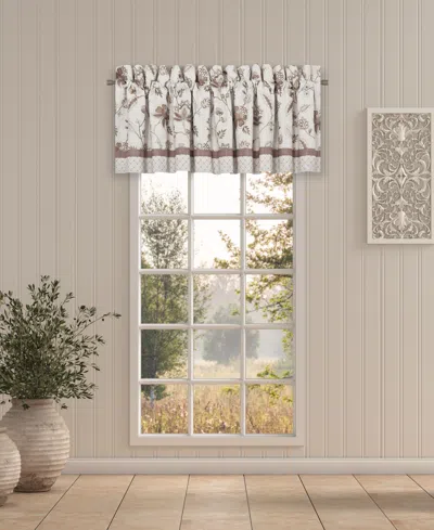 J Queen New York Santa Rosa Window Straight Valance, 21" X 88" In Linen