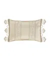 J Queen New York Sezanne Boudoir Decorative Pillow, 15" X 22" In Champagne