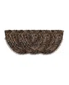 J Queen New York Sofia Window Waterfall Valance, 33" X 43" In Brown