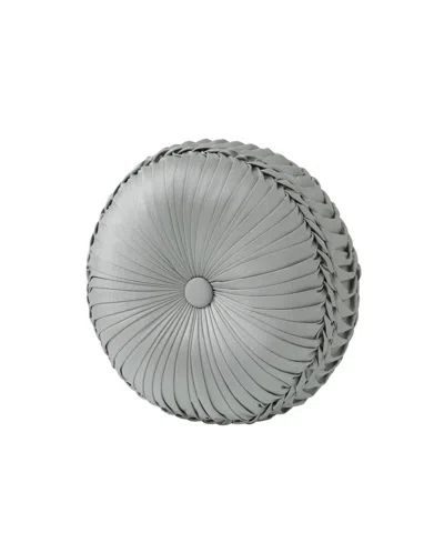 J Queen New York Sondra Tufted Decorative Pillow, 15" Round