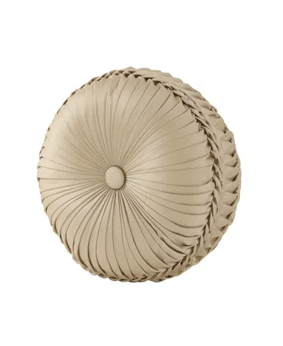 J Queen New York Sondra Tufted Decorative Pillow, 15" Round