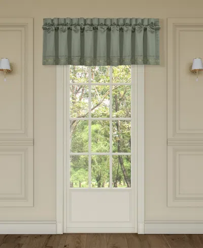 J Queen New York Soprano Window Straight Valance In Eucalyptus