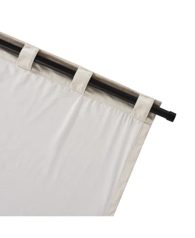 J Queen New York Stanton 86" Window Rod In Black