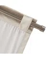 J Queen New York Stanton 86" Window Rod In Silver