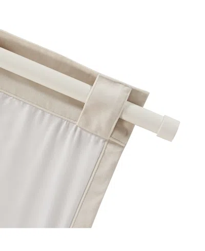 J Queen New York Stanton 86" Window Rod In White