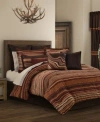 J Queen New York Sundance Chenille Stripe Comforter Sets In Brown