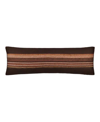 J Queen New York Sundance Reading Bolster Decorative Pillow, 15" X 52" In Brown