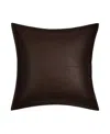 J Queen New York Sundance Solid Decorative Pillow, 18" X 18" In Brown
