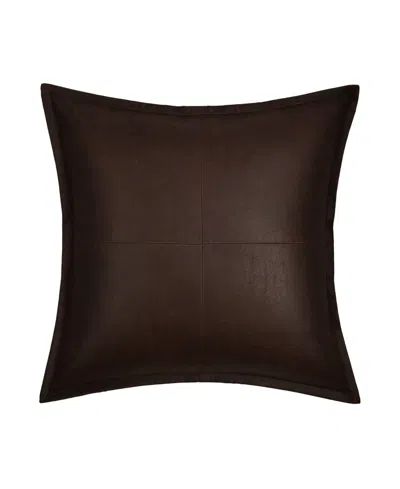 J Queen New York Sundance Solid Decorative Pillow, 18" X 18" In Brown