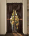 J Queen New York Sundance Window Panel Pair, 50" X 84" In Brown