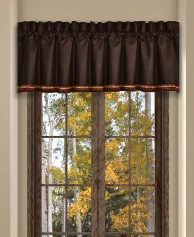 J Queen New York Sundance Window Straight Valance, 18" X 88" In Brown