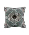 J Queen New York Telluride Decorative Pillow, 18" X 18" In Turquoise