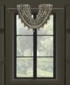 J Queen New York Terra Waterfall Window Valance, 33" X 49" In Green