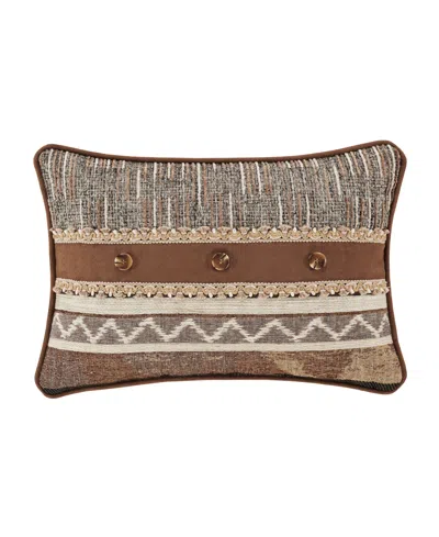 J Queen New York Timber Linen Decorative Pillow, 15" X 20" In Gold