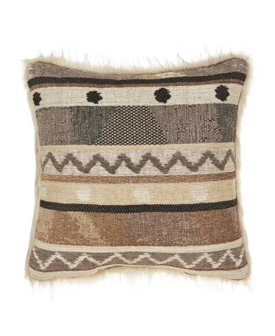 J Queen New York Timber Linen Decorative Pillow, 18" X 18" In Gold