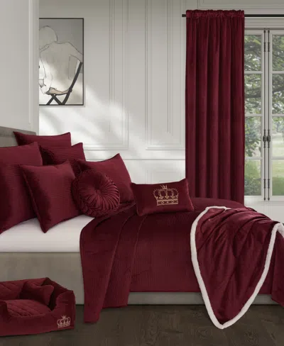 J Queen New York Townsend 3pc. Quilt Set, Full/queen In Red