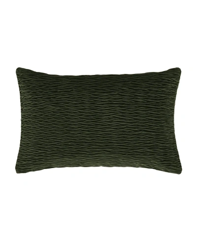J Queen New York Townsend Ripple Lumbar Decorative Pillow Cover, 14" X 40" In Forest