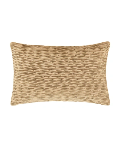 J Queen New York Townsend Ripple Lumbar Decorative Pillow Cover, 14" X 40" In Gold