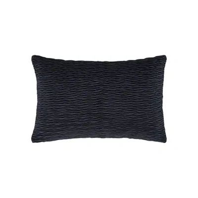 J Queen New York Townsend Ripple Pillow Lumbar Decorative Throw Pillow Cover In Indigo