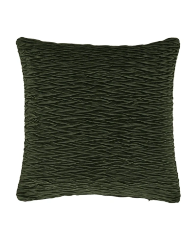 J Queen New York Townsend Ripple Square Decorative Pillow Cover, 20" X 20" In Forest