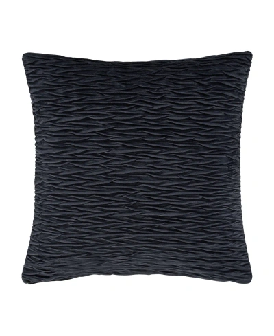 J Queen New York Townsend Ripple Square Decorative Pillow Cover, 20" X 20" In Indigo