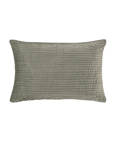 J Queen New York Townsend Straight Lumbar Decorative Pillow Cover, 14" X 40" In Charcoal