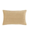 J Queen New York Townsend Straight Lumbar Decorative Pillow Cover, 16" X 26" In Gold