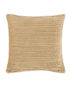 J Queen New York Townsend Straight Square Decorative Pillow Cover, 20" X 20" In Gold