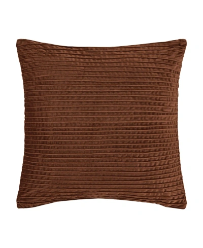 J Queen New York Townsend Straight Square Decorative Pillow Cover, 20" X 20" In Terracotta