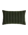 J Queen New York Townsend Wave Lumbar Decorative Pillow Cover, 16" X 26" In Forest