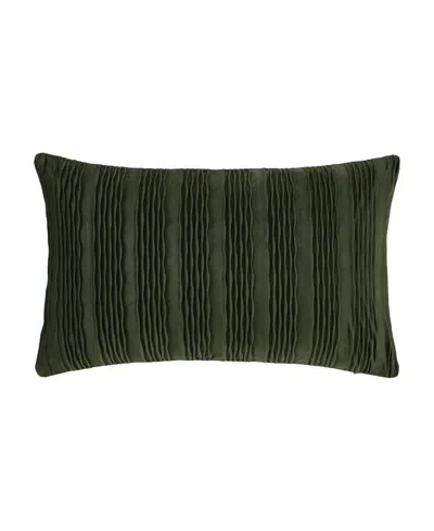 J Queen New York Townsend Wave Lumbar Decorative Pillow Cover, 16" X 26" In Forest