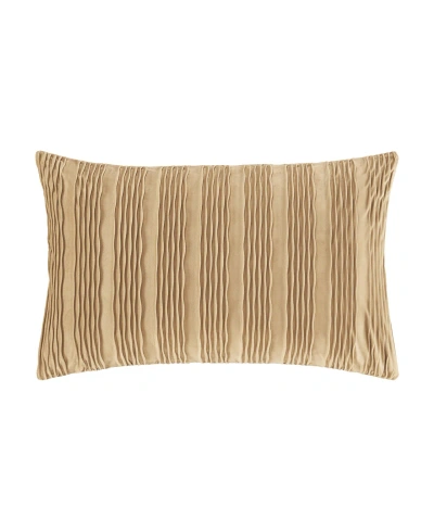 J Queen New York Townsend Wave Lumbar Decorative Pillow Cover, 14" X 40" In Gold