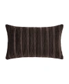 J Queen New York Townsend Wave Lumbar Decorative Pillow Cover, 16" X 26" In Mink