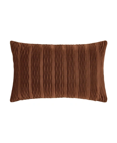 J Queen New York Townsend Wave Lumbar Decorative Pillow Cover, 16" X 26" In Terracotta